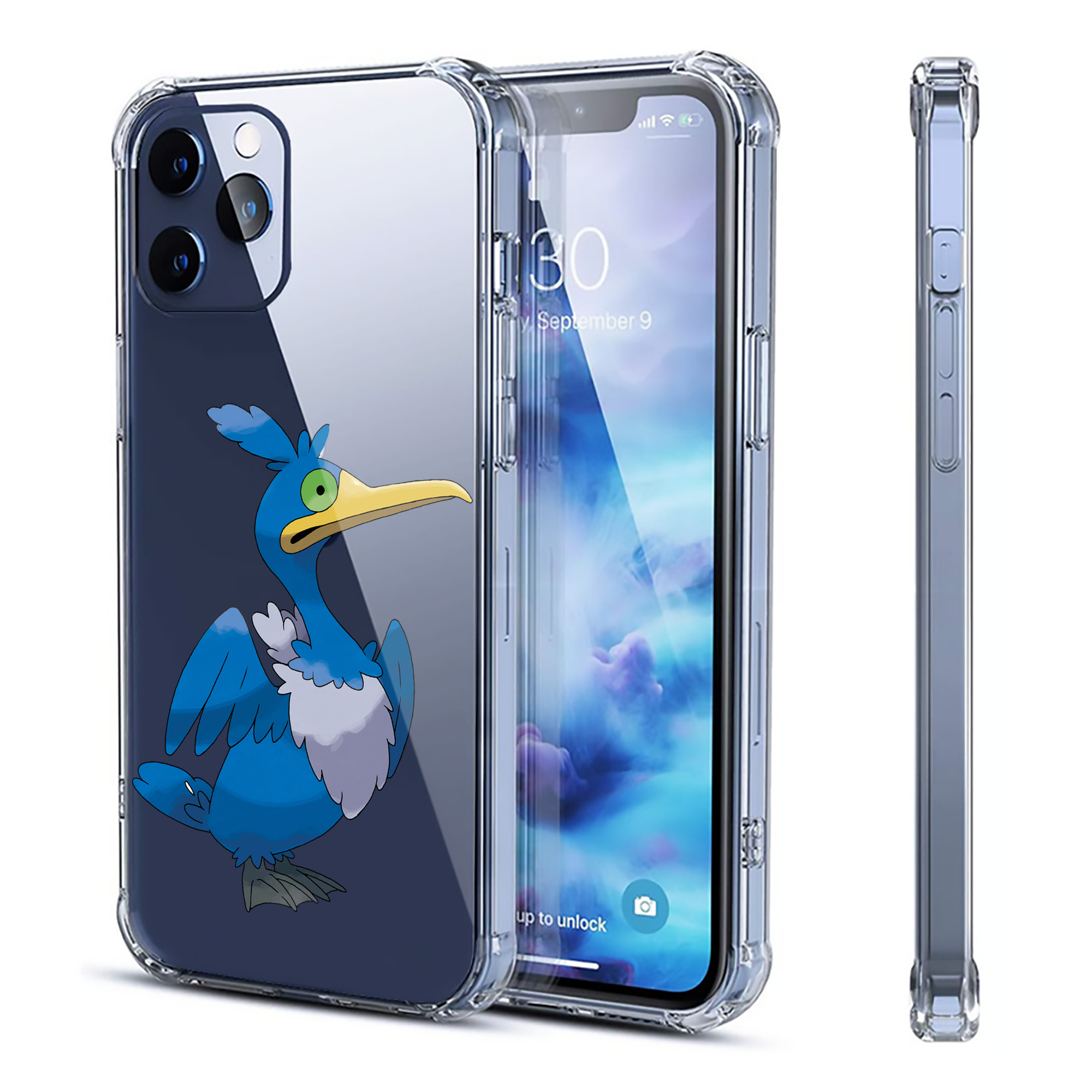 （画像用） ポケットモンスター Pokémon 【iPhone 12シリーズ対応】透明スマホケース（クリアソフトケース）